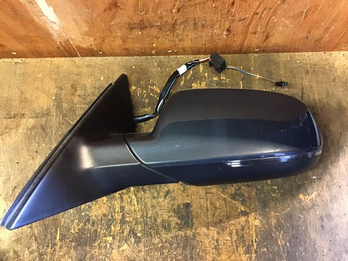 AUDI A4 B8 ESTATE PASSENGER SIDE N/S DOOR MIRROR METEOR GRAY METALLIC LZ7H 08 152