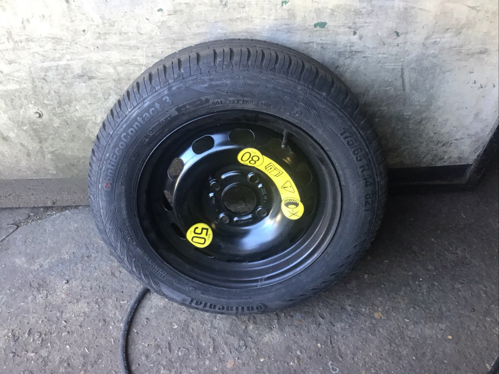 FORD FIESTA MK7 SPARE WHEEL 14'' STEEL RIM TYRE 175X65X14 2009 20170