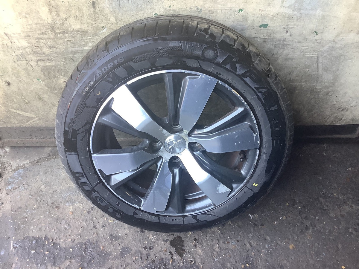 PEUGEOT 2008 MK1  ALLOY WHEEL 16" 9813557977 WITH TYRE 195X60X16 2013 20190