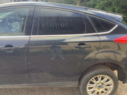 FORD FOCUS MK3 PASSENGER'S SIDE N/S REAR  DOOR PANTHER BLACK METALLIC 2011 20185