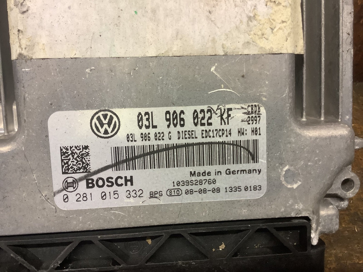 VOLKSWAGEN GOLF MK6  DIESEL ENGINE CONTROL UNIT ECU 03L906022KF 2009 124