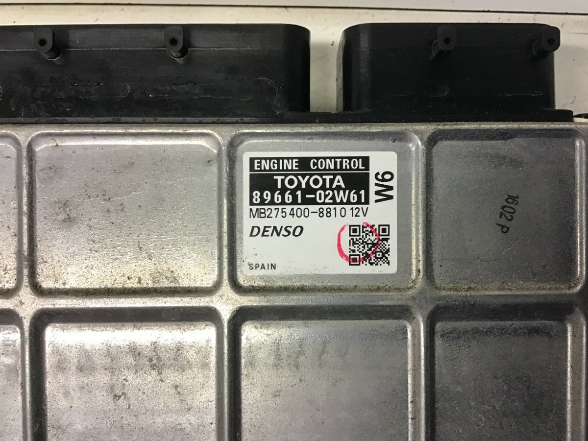  TOYOTA  AURIS MK1 1.6 PETROL ENGINE CONTROL UNIT ECU 89661 02W61 1ZR FAE 07 122
