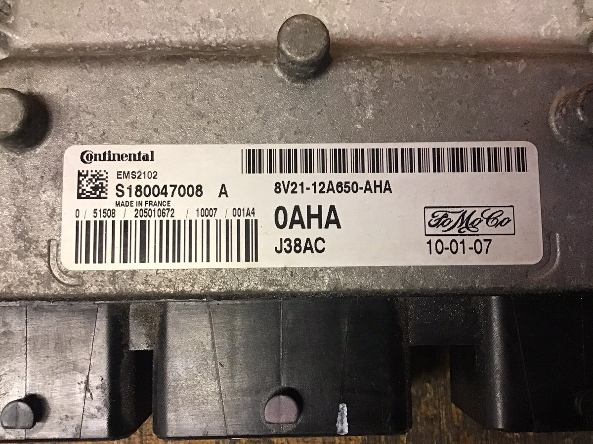 FORD FIESTA MK7 1.4 PETROL ENGINE ECU 8V21 12A650 AHA 0AHA 2008 20127