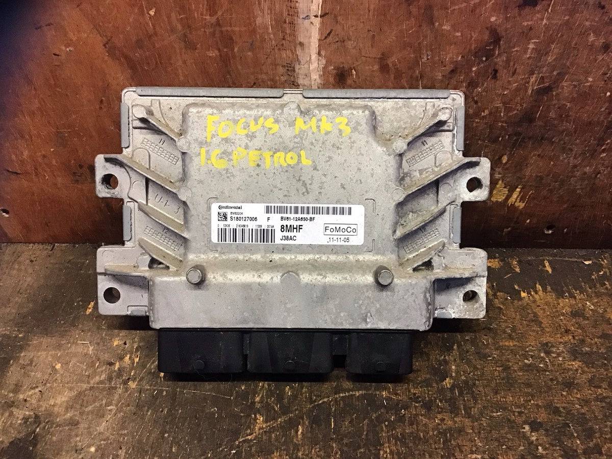 FORD FOCUS 1.6 PETROL ECU BV61 12A650 BF 2014 20182