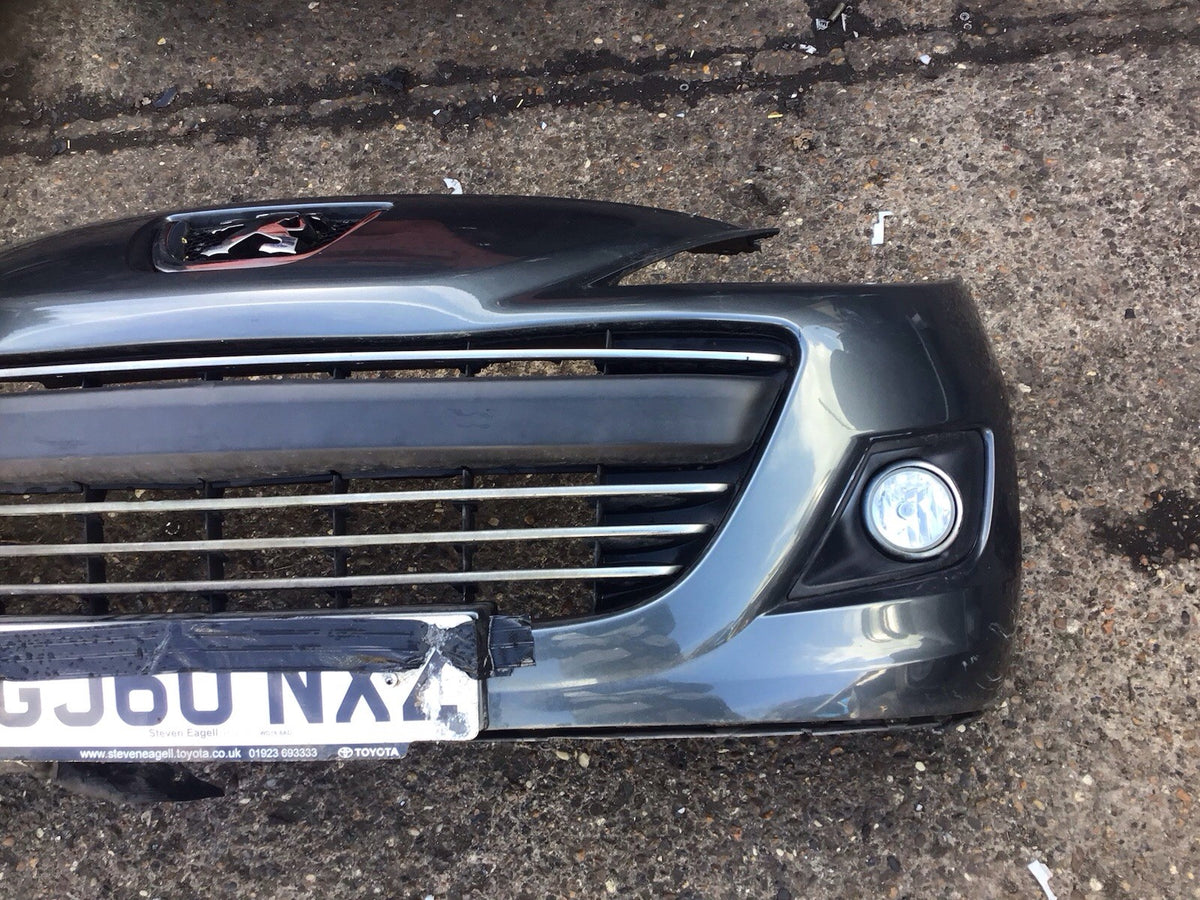 PEUGEOT 207 FRONT BUMPER GREY GALLIUM  PAINT CODE KTB  2010 20129