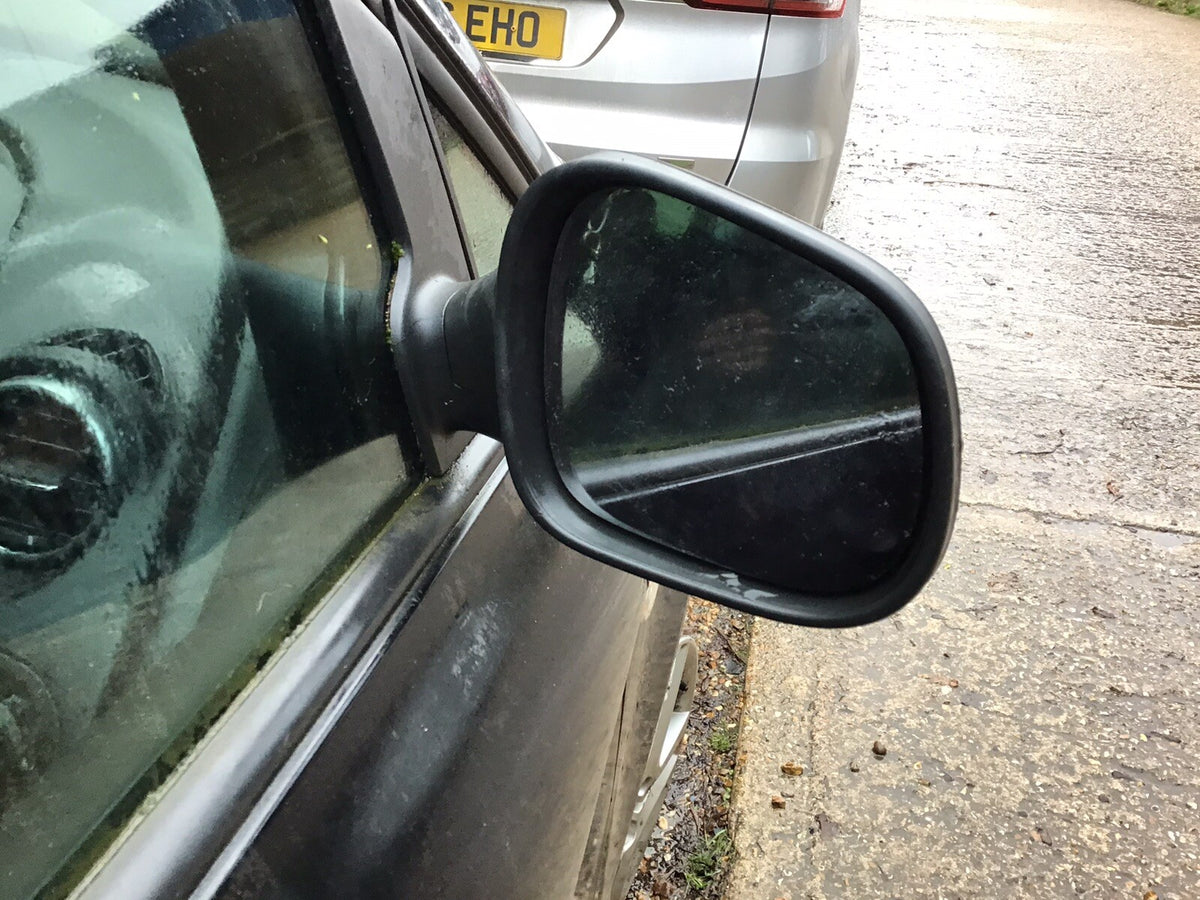 SEAT ALTEA DRIVER'S SIDE DOOR MIRROR PHANTOM BLACK METALLIC LZ9Y 2009 20145