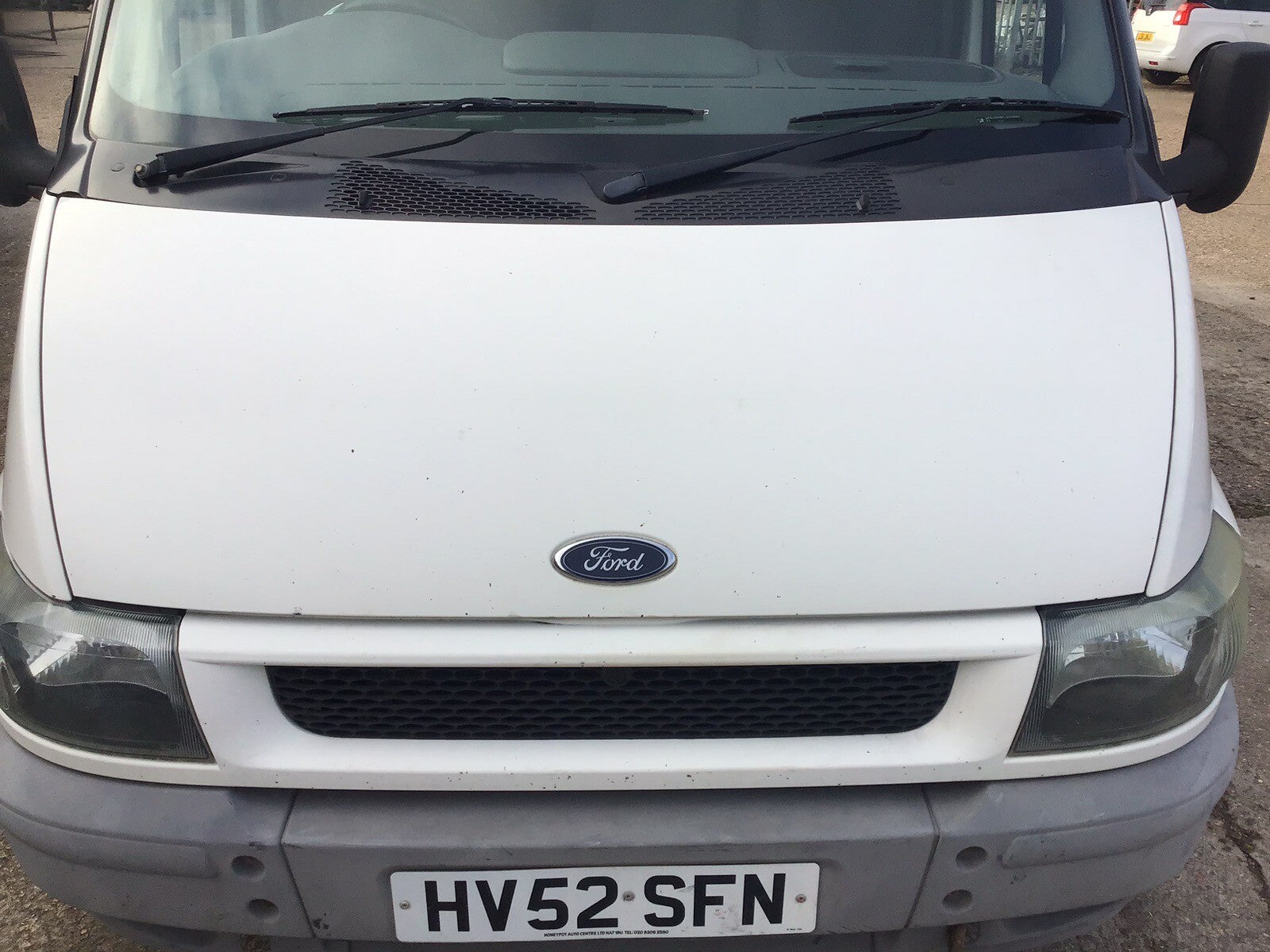 FORD TRANSIT MK6 BONNET WHITE 2001 20060
