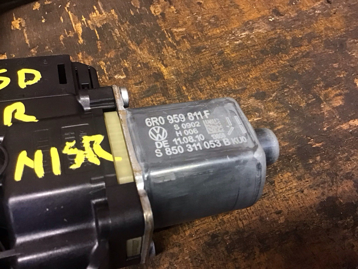 POLO 6R PASSENGERS REAR WINDOW MOTOR AND REGULATOR 6R0959811F 5 DOOR 09 20135