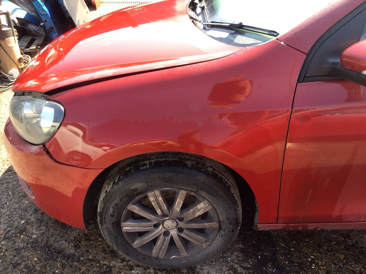 VOLKSWAGEN GOLF MK6 PASSENGER SIDE N/S WING IN AMARYLLIS RED CODE LA3S 2009 20120