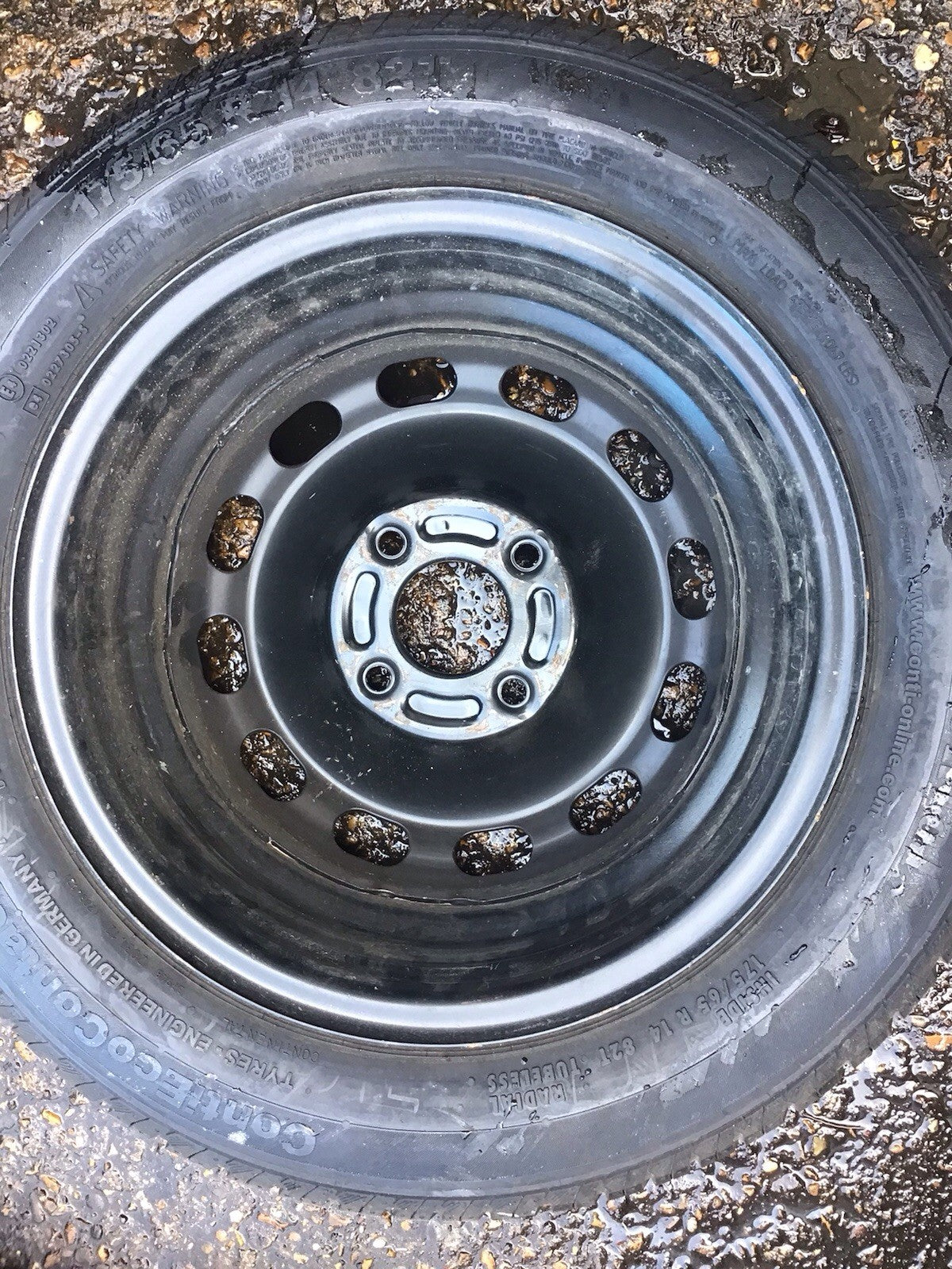 FORD FIESTA MK7 SPARE WHEEL 14'' STEEL RIM TYRE 175X65X14 2009 20179