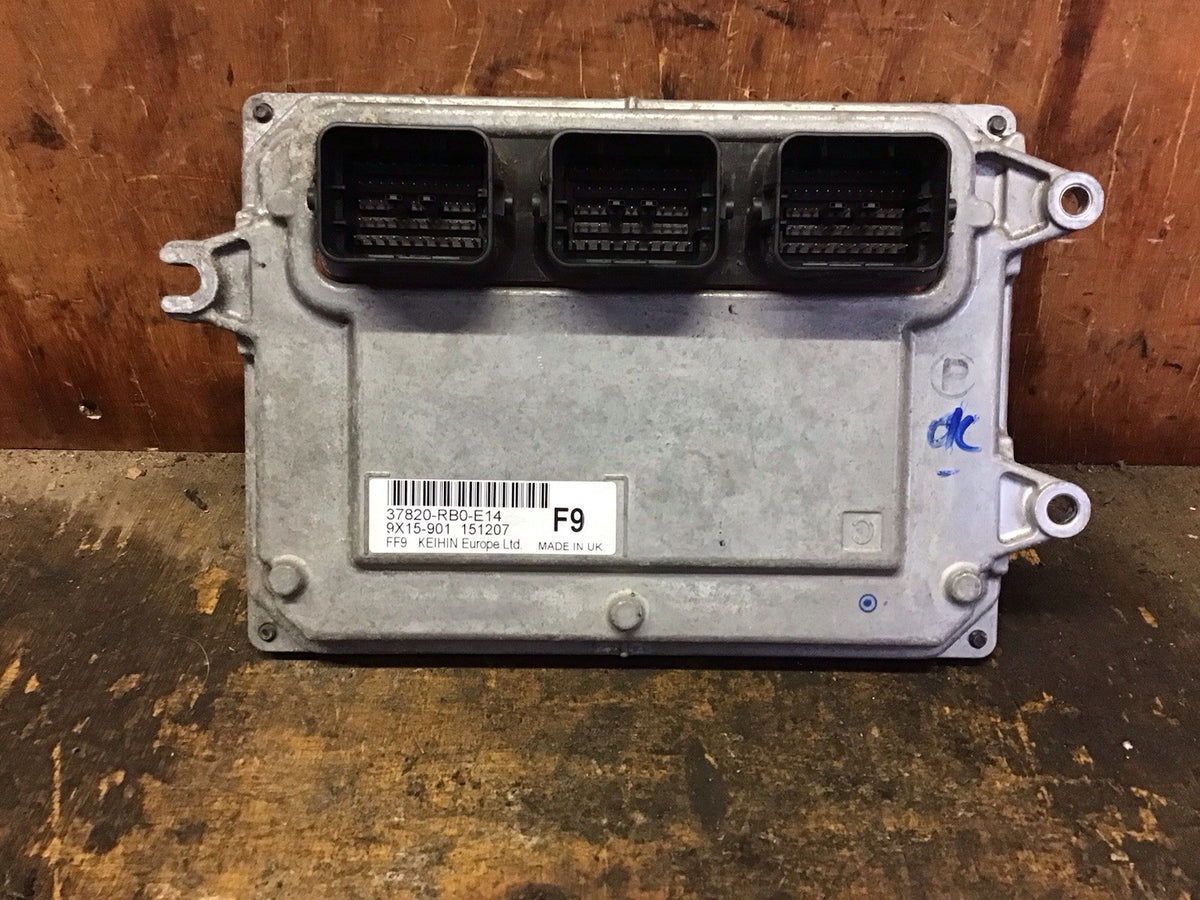 HONDA JAZZ MK3  ENGINE CONTROL MODULE ECU 37820 RB0 E14 2009 20144