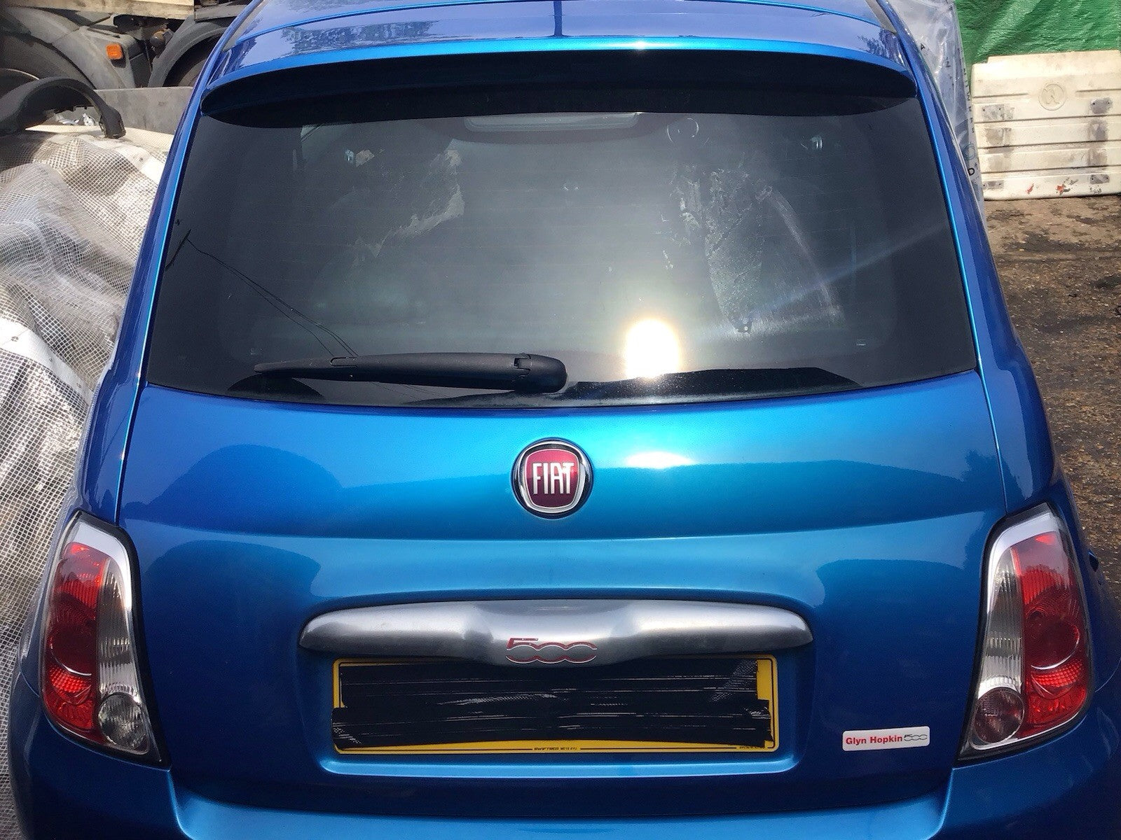 FIAT 500 TAILGATE IN BLUE ITALIA / ELECTRONICA METALLIC 425C 2009 20160