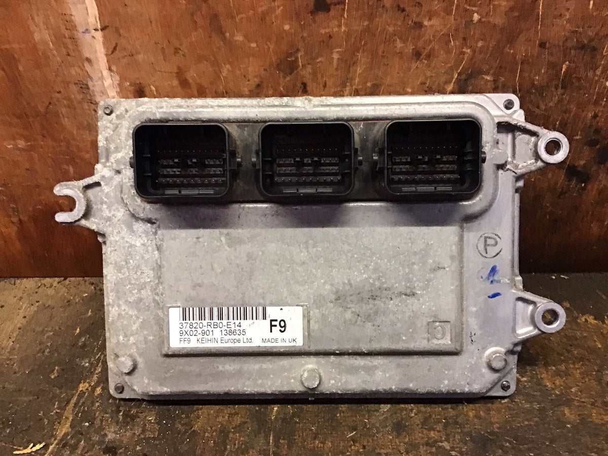 HONDA JAZZ MK3 1.3 PETROL ENGINE CONTROL UNIT ECU 37820 RB0 E14 2009 20140