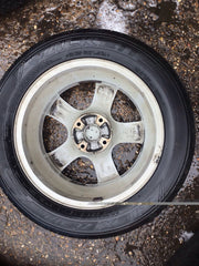 PEUGEOT 207 ALLOY WHEEL 15'' 9686100080 TYRE 205X55X15 2006 201211