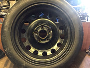 VOLKSWAGEN GOLF MK7 SPARE WHEEL 16'' STEEL RIM TYRE 125X70X16 2160927 2009 20207