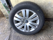 VOLKSWAGEN EOS ALLOY WHEEL 16" 3G0601025AF WITH TYRE 215X55X16 2007 20142