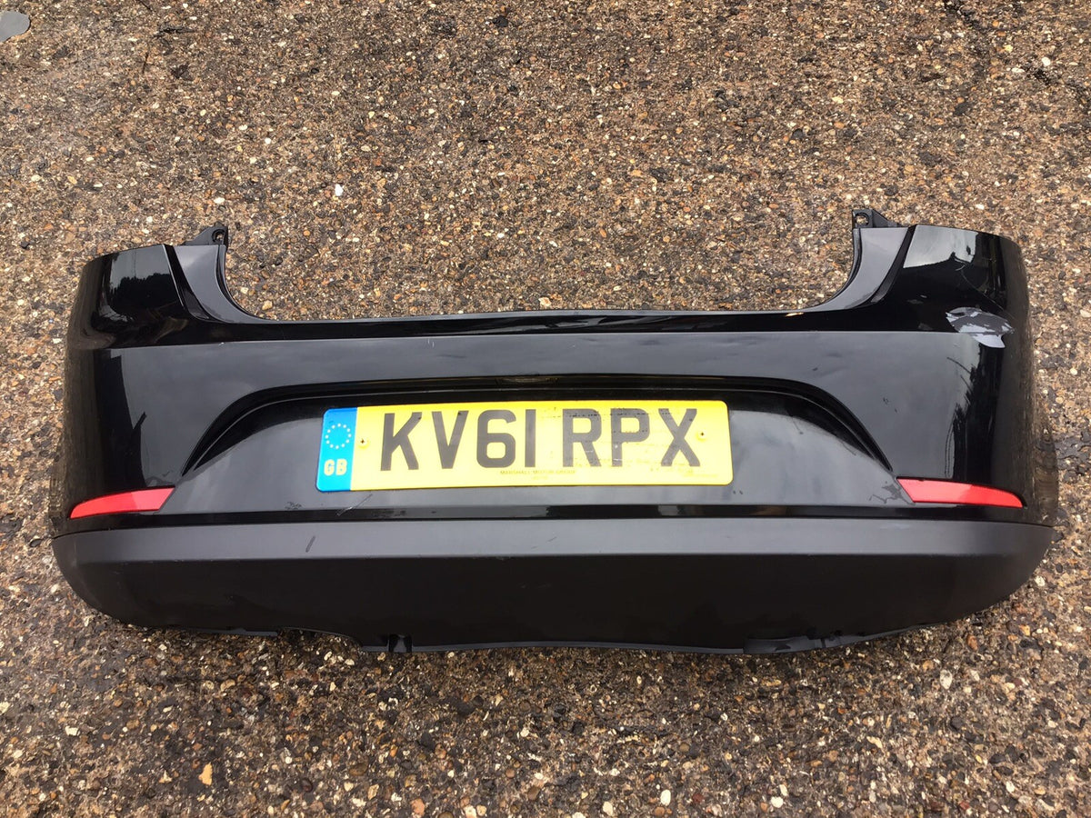 SEAT IBIZA FR REAR BUMPER 5 DOOR 6J4807421 BLACK LZ9Y 2011 20153