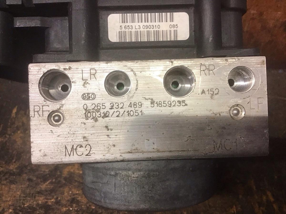 FIAT 500 ABS PUMP MODULE 0265232489 51859235 2008 20164