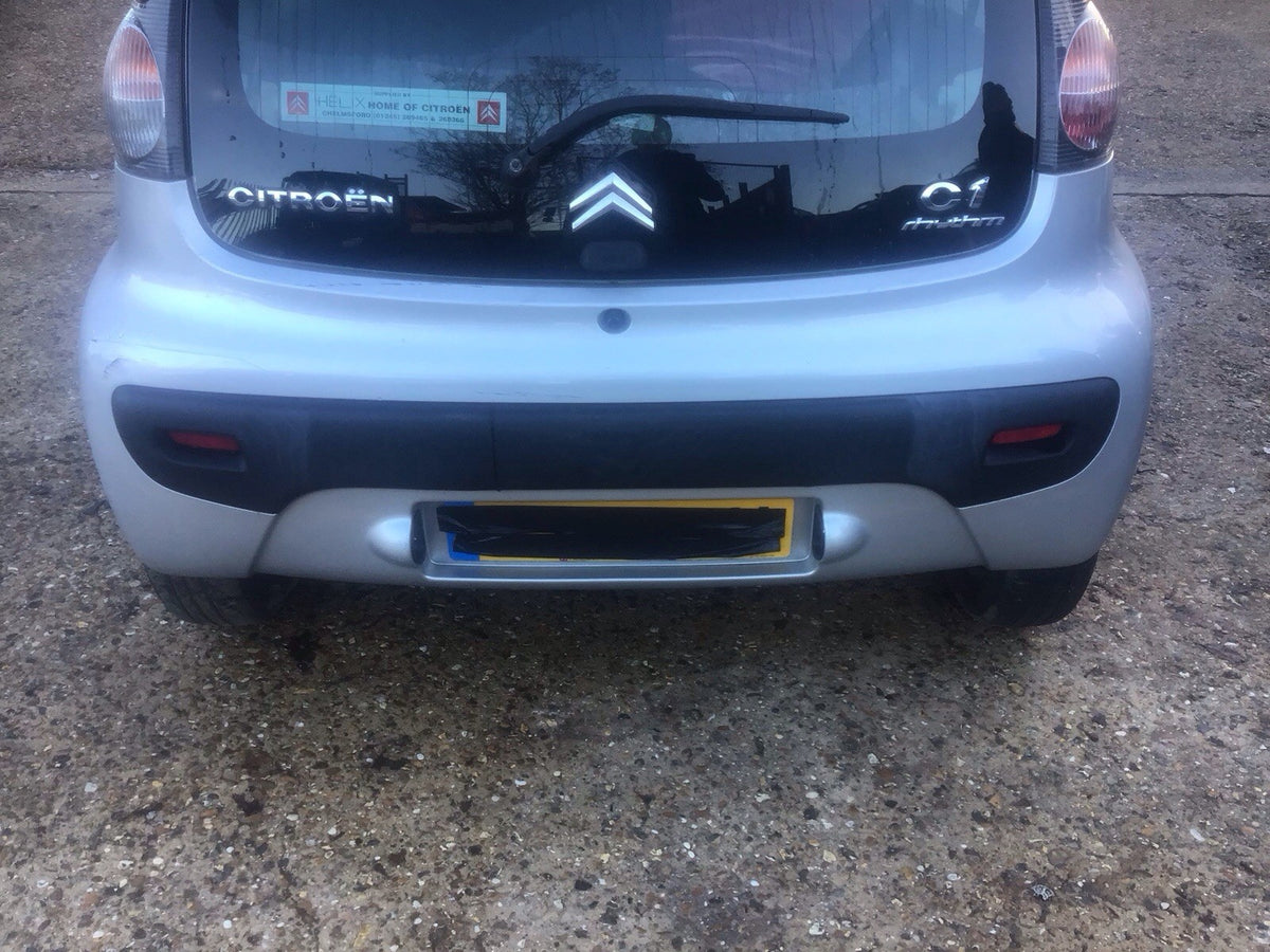 CITROEN C1 REAR BUMPER SILVER METALLIC PAINT CODE KTB 2005 20143