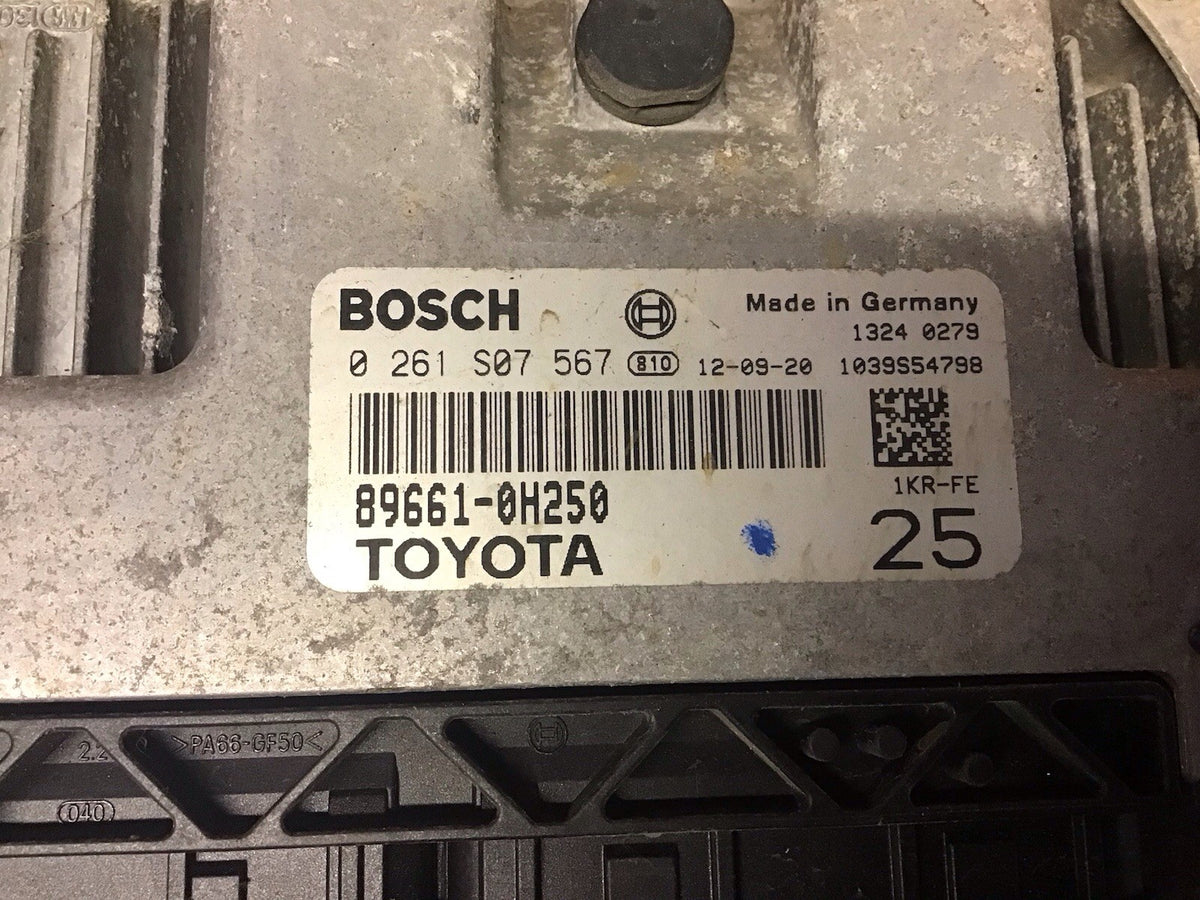 TOYOTA AYGO MK1 1.0 PETROL ENGINE CONTROL UNIT ECU 89661 0H250 1KE FE 2005 20143
