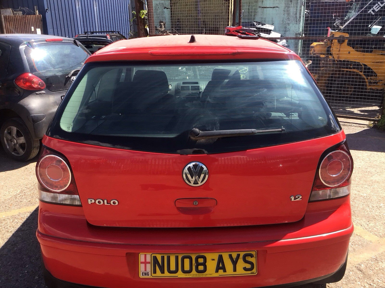 VOLKSWAGEN POLO 9N3 TAILGATE FLASH RED LP3G 2005 20080