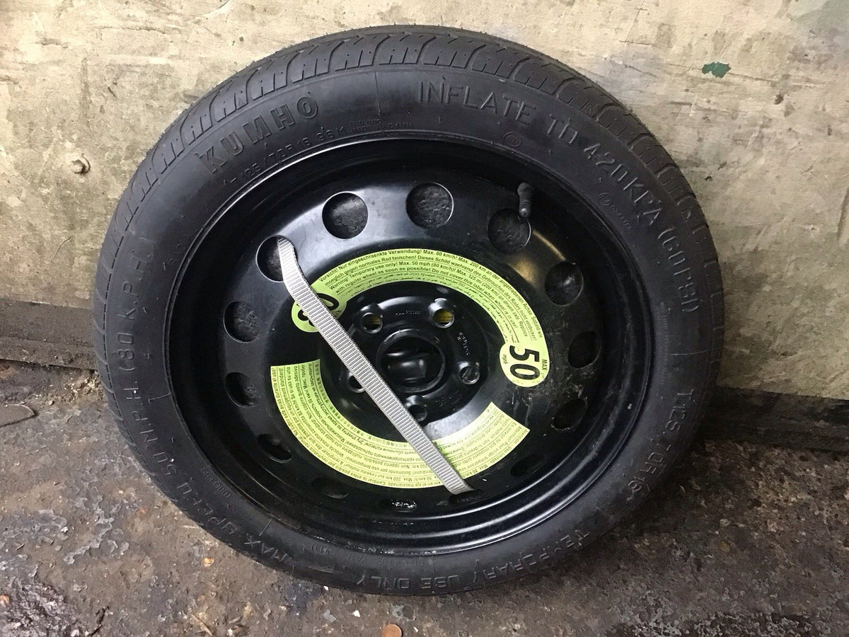 VOLKSWAGEN GOLF MK7 SPARE WHEEL 16'' STEEL RIM TYRE 125X70X16 2160927 2009 20203