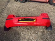 TOYOTA YARIS MK2 REAR BUMPER IN SUPER RED PAINT CODE 3P0 NEEDS PAINT 2006 20090