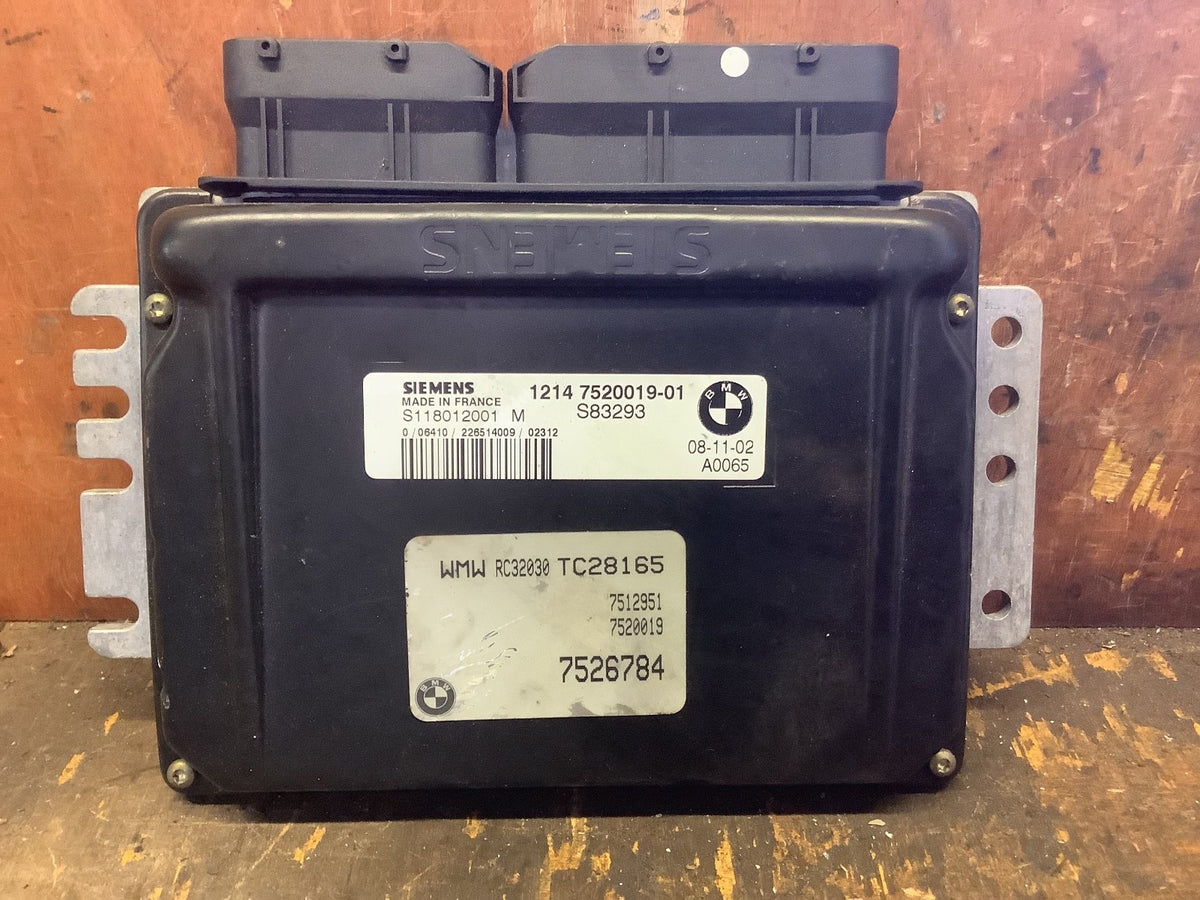 MINI COOPER R50 1.6 PETROL ENGINE CONTROL UNIT ECU 7526784 2001 20063