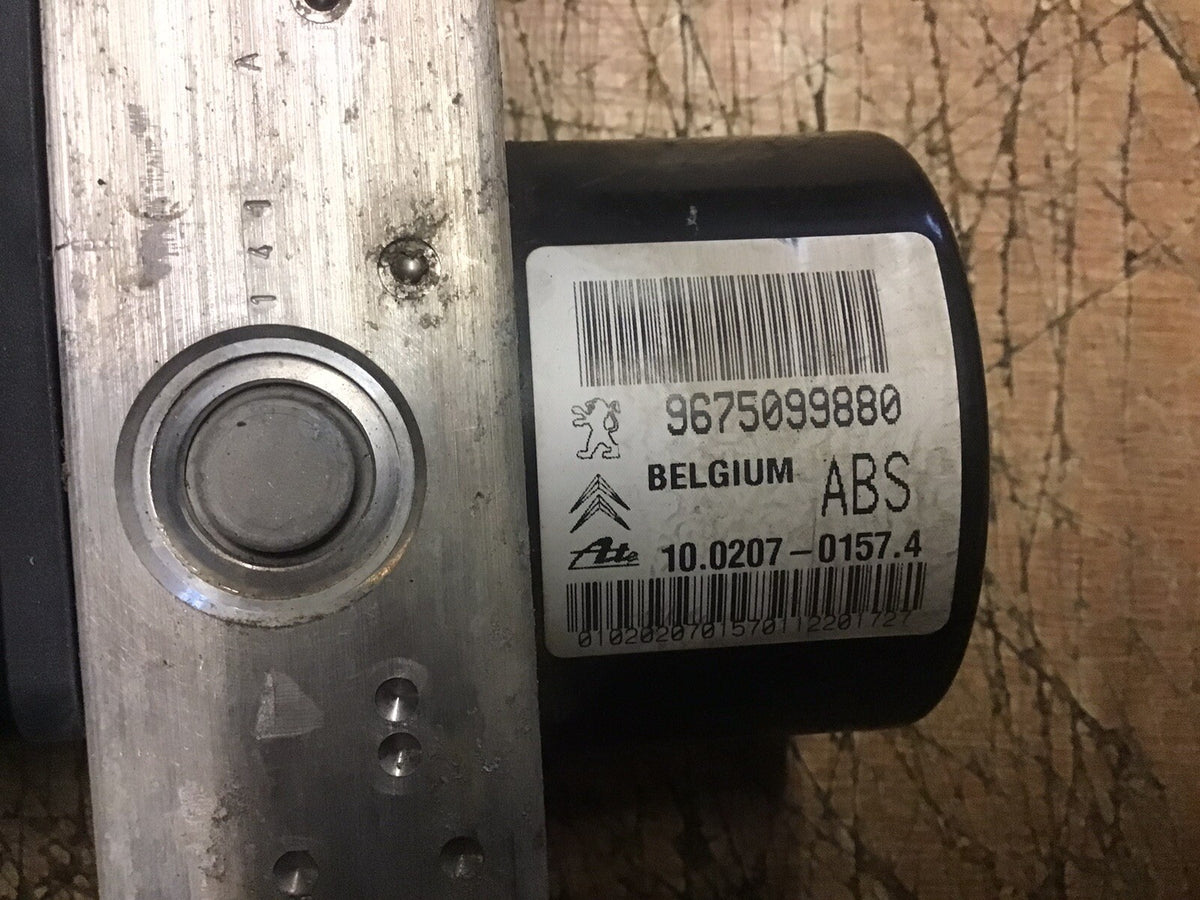 PEUGEOT 207 ABS PUMP MODULE 9675099880 ATE 10.0207 0157.4 2006 20123