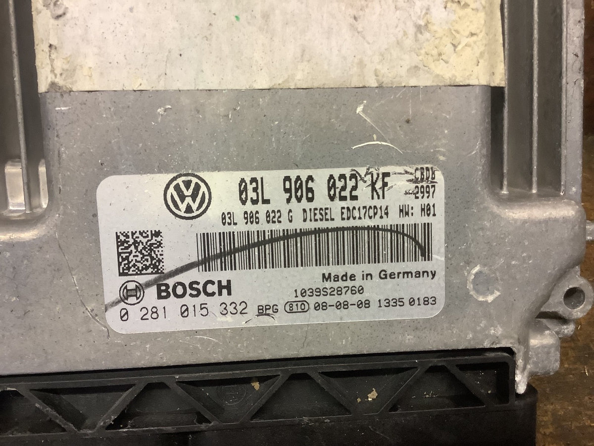 VOLKSWAGEN GOLF MK6  DIESEL ENGINE CONTROL UNIT ECU 03L906022KF 2009 123
