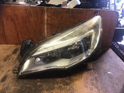 VAUXHALL ASTRA J PASSENGERS SIDE HEADLIGHT SILVER INSERT 1LG010011 03 2009 20120