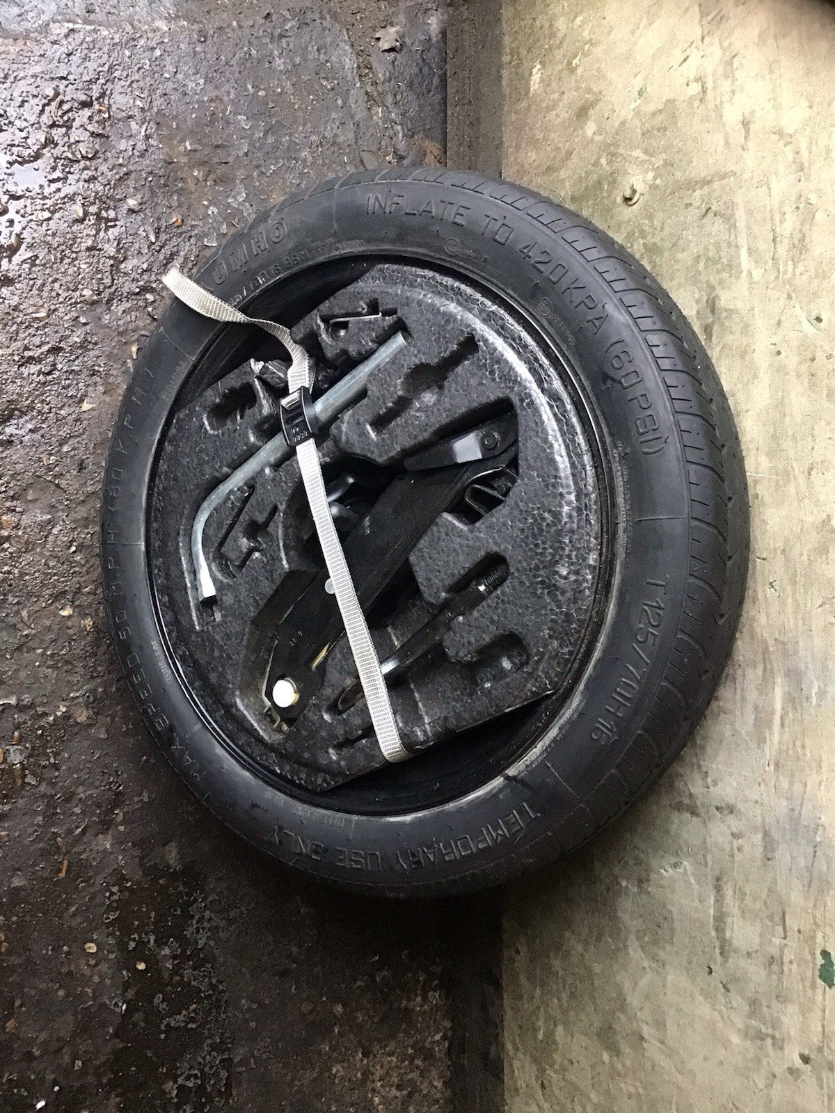 VOLKSWAGEN GOLF MK7 SPARE WHEEL 16'' STEEL RIM TYRE 125X70X16 2160927 2009 202010
