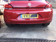 VOLKSWAGEN SCIROCCO REAR BUMPER RED PAINT CODE LA3H 2008 20130