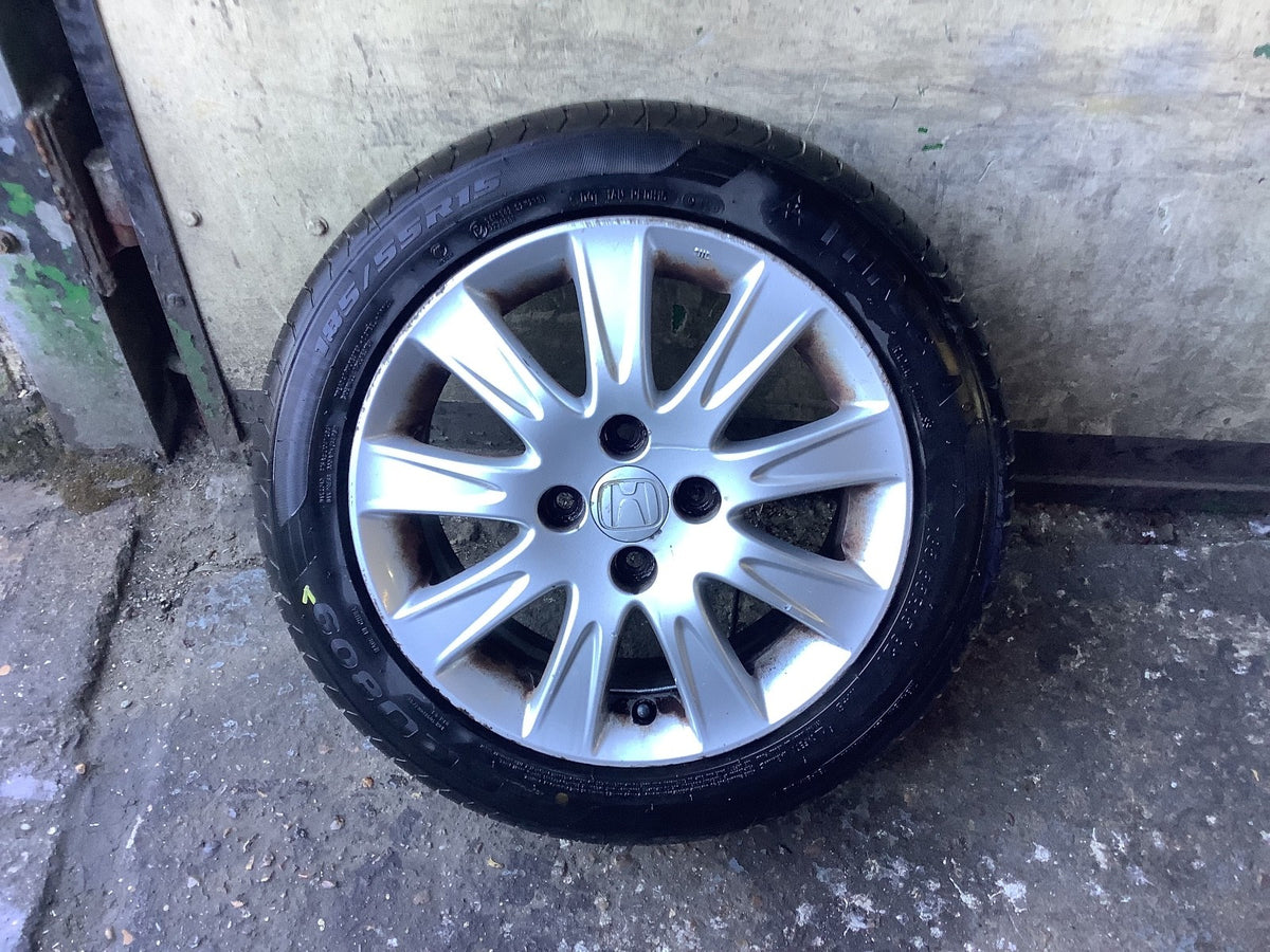 HONDA  JAZZ MK2 ALLOY WHEEL 15'' TYRE 185X55X15 SAA 560F 2002 20090