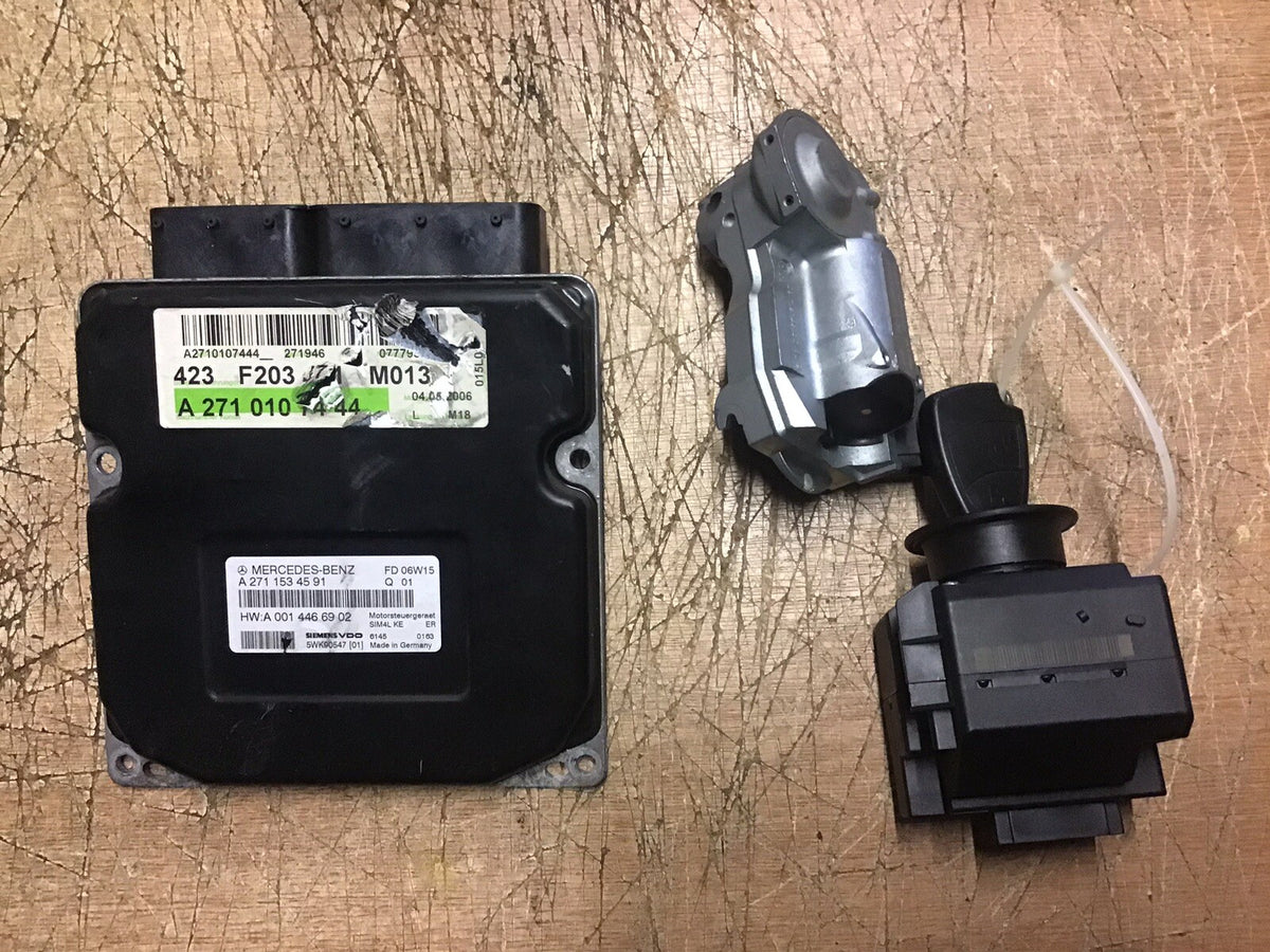 MERCEDES C180 COMPRESSOR ECU KIT A2711534591 W203 SIEMENS 5WK90547 2005 20092