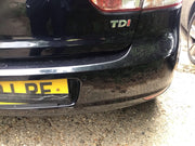 VOLKSWAGEN GOLF MK6 REAR BUMPER DEEP BLACK LC9X 2009 20129