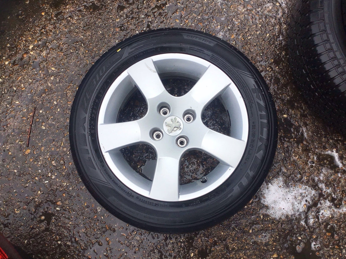 PEUGEOT 207 ALLOY WHEEL 15'' 9686100080 TYRE 205X55X15 2006 20121