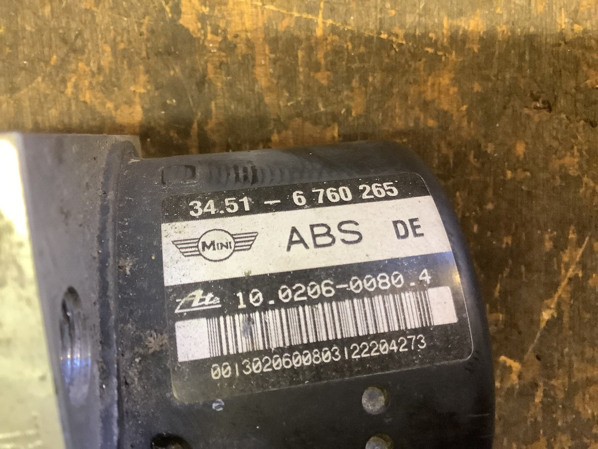 MINI COOPER R50 R53 ABS PUMP MODULE 34.51 6760265 2001 20064