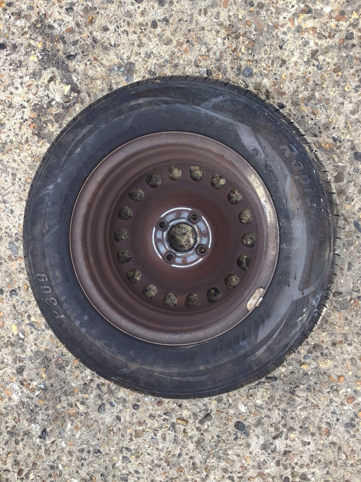 VAUXHALL CORSA D SPARE WHEEL 14'' STEEL RIM TYRE 185X70X14 2006 201410