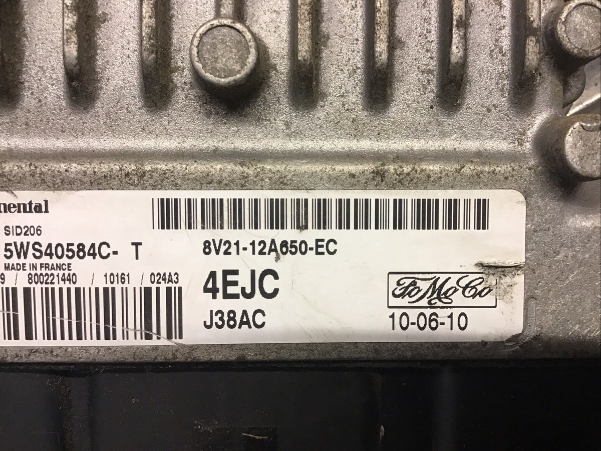 FORD FIESTA MK7 1.4 TDCI EURO4 ENGINE ECU 8V21 12A650 EC 2009 20123