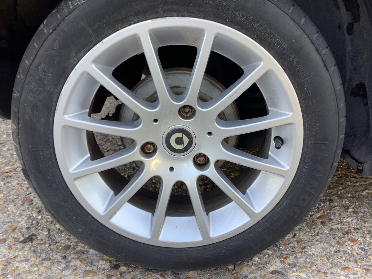 SMART FORTWO REAR WHEEL ALLOY 15'' TYRE 175X55X15 2007 20143