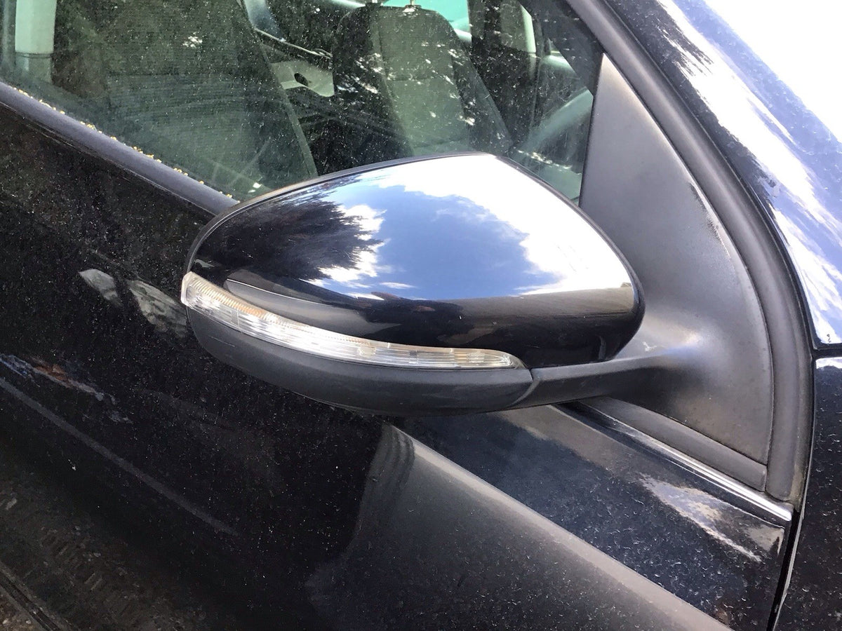 VOLKSWAGEN GOLF MK6 DRIVER'S SIDE MIRROR DEEP BLACK LC9X 2009 20122