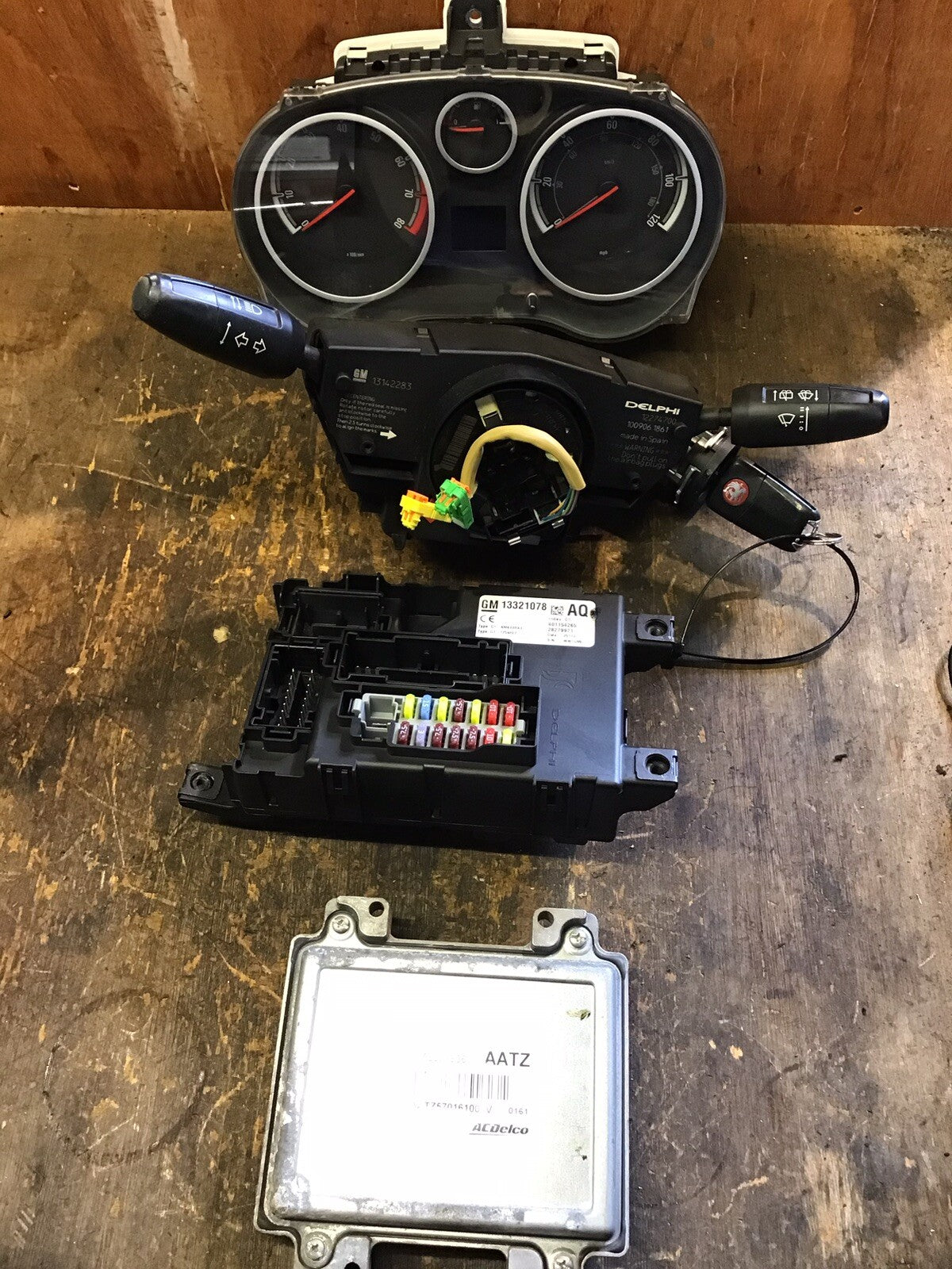 VAUXHALL CORSA D 1.2 PETROL ECU KIT 55577836 AATZ A12XER 2010 20145