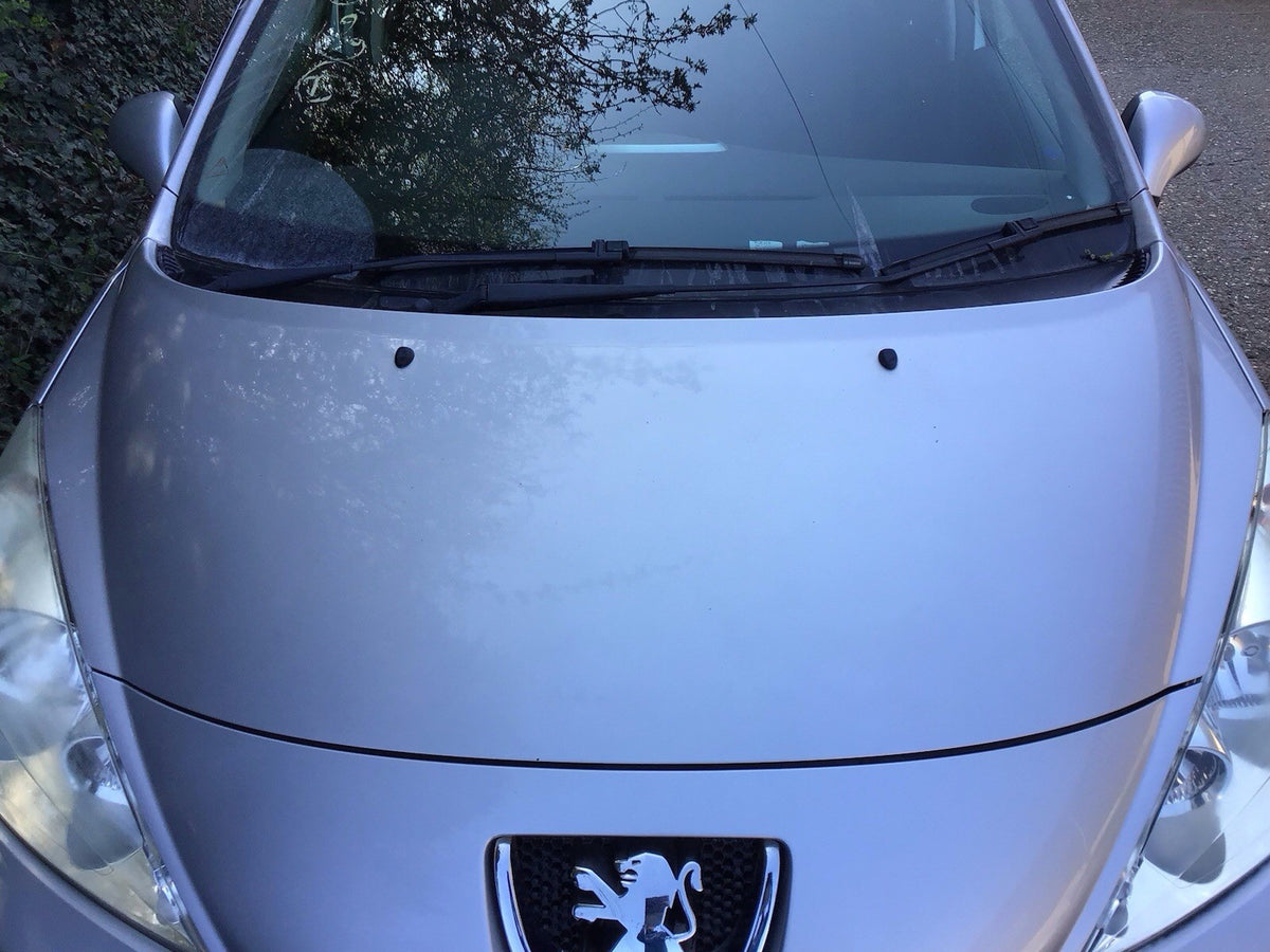 PEUGEOT 207 BONNET SILVER METALLIC PAINT CODE EZR 2006-20122