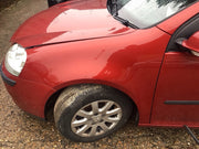 VOLKSWAGEN GOLF MK5 PASSENGERS SIDE N/S WING METALLIC RED SPICE LA3W 2004 20082
