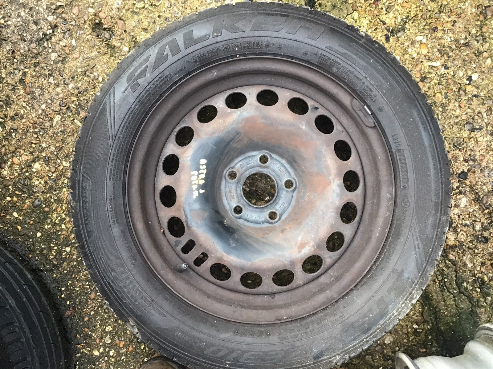 VAUXHALL ASTRA J  SPARE WHEEL 16'' STEEL RIM 2160142 TYRE 205X60X16  2010 20151