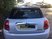 BMW MINI F56 TAILGATE WHITE SILVER METALLIC PAINT CODE A62 2014 20182