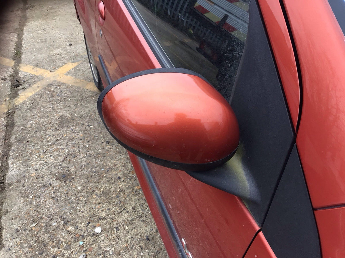 PEUGEOT 107 DRIVER'S SIDE O/S DOOR MIRROR ORANGE MADALINE KHF 2005 20130