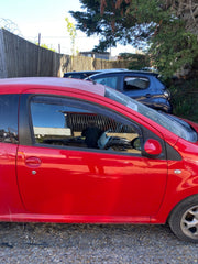CITROEN C1 DRIVER'S SIDE O/S FRONT DOOR SCARLET RED KJH 3 DOOR 05 130