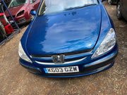 PEUGEOT 607 FRONT BUMPER IN  PIANA BLUE PAINT CODE KMW0